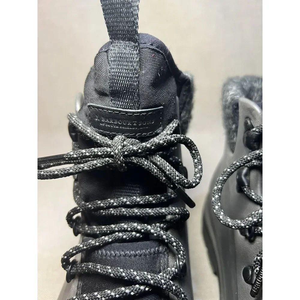 Barbour Men's Black Winter Lace-Up Boots